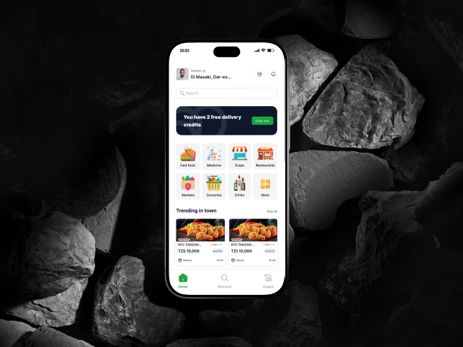 Shopon mobile app design